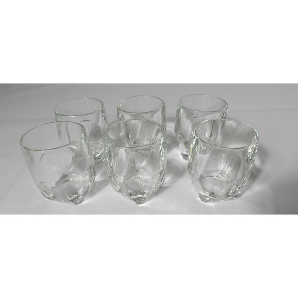 Libbey Duratuff Quantum 8 Oz Glasses Double Old Fashioned 15694 Square Base (6) - Picture 1 of 7